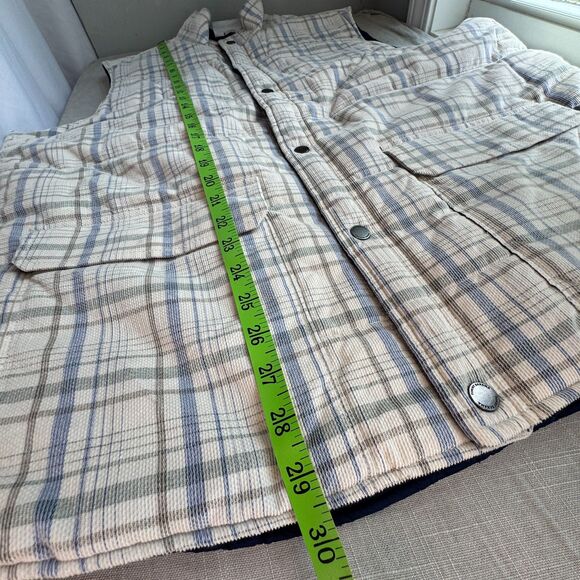 Tommy Bahama Rockland Coast Reversible Quilted Vest – XL Sand & Navy - Picture 13 of 13